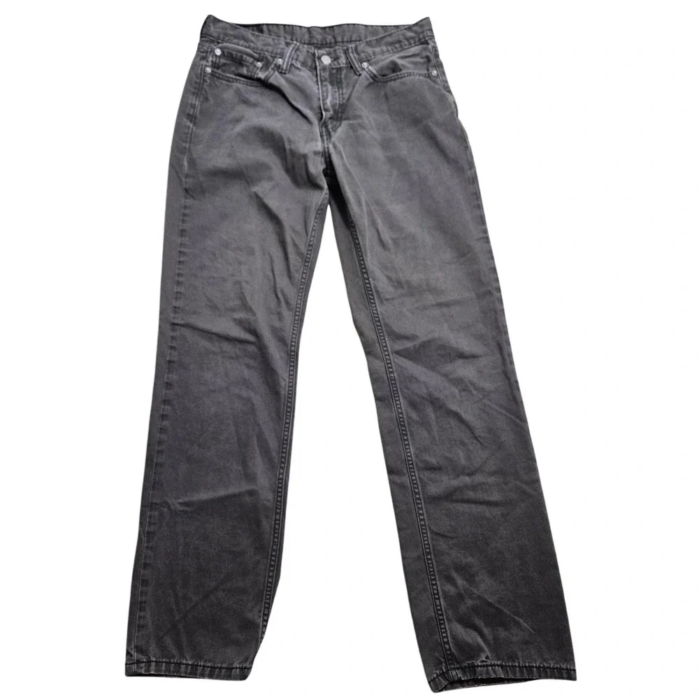 Levis 514 Straight Fit Jeans Mens 32x32 Charcoal Gray Dark Wash Denim‎ Pants